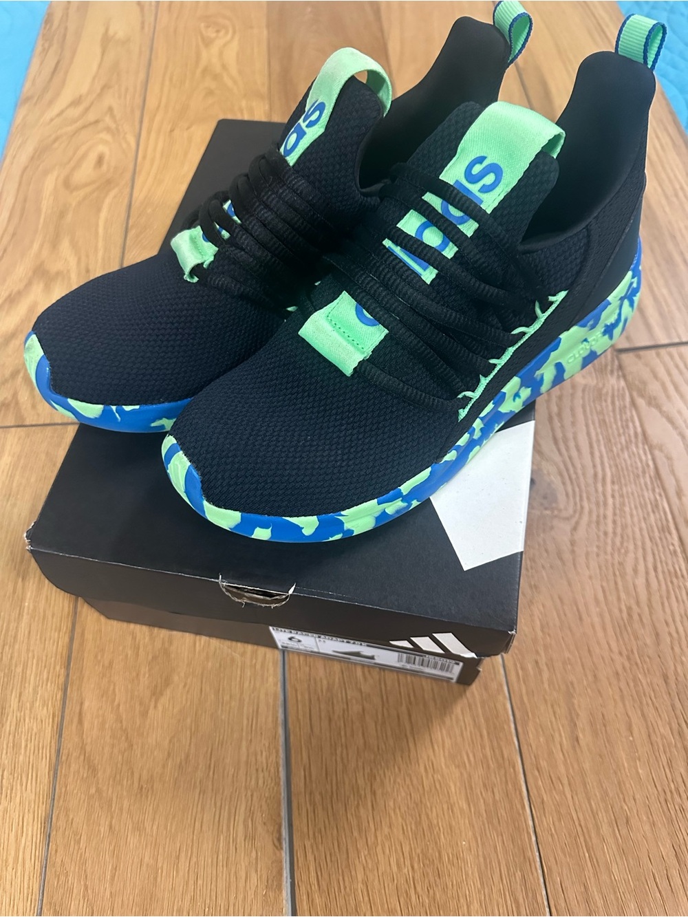 Adidas Lite Racer Adapt 7.0 Boys Size 6